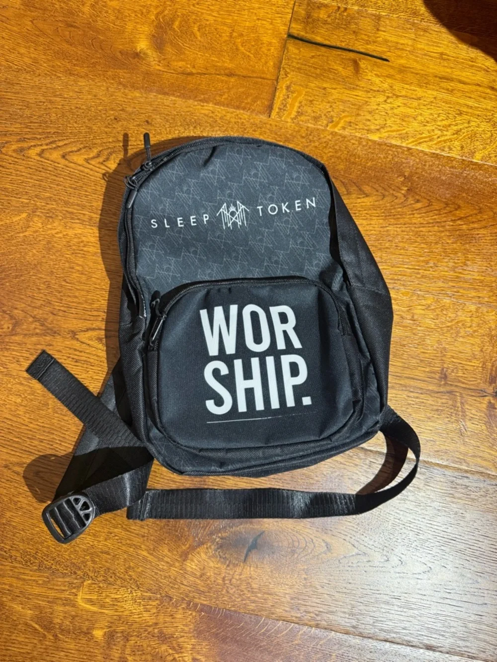 Black 'Sleep Token WOR SHIP.' Mini Backpack‎
